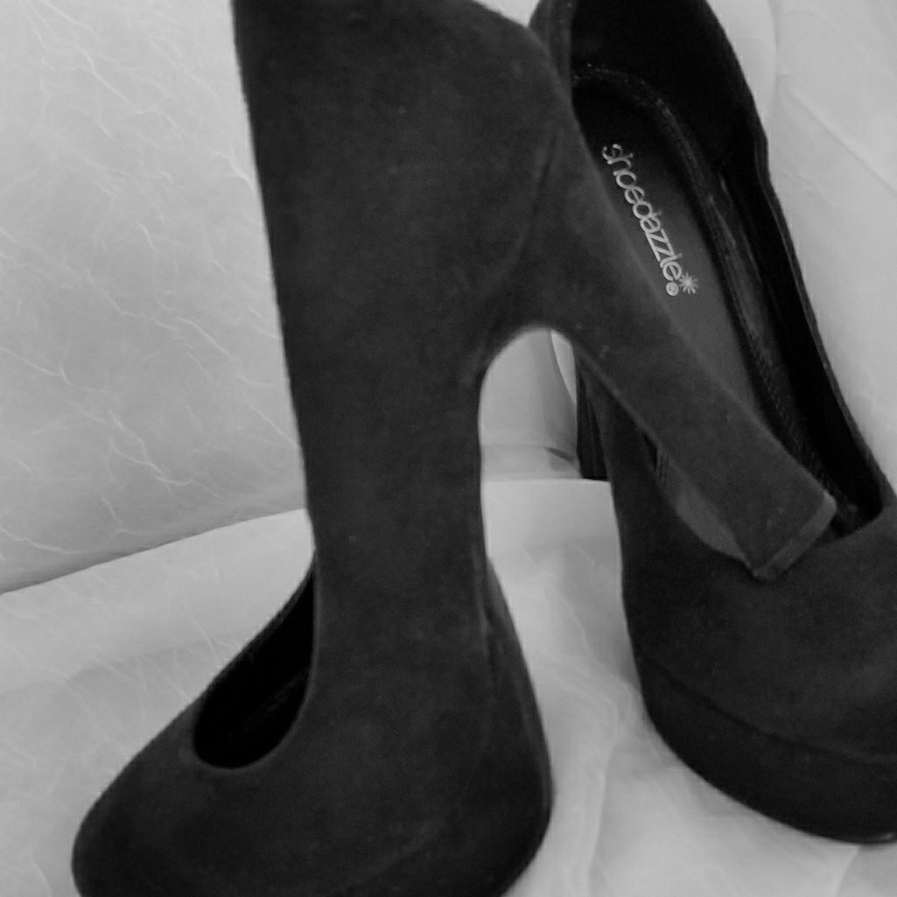 Black High heels.